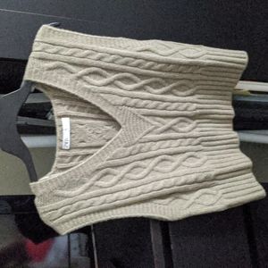 Zara cable sweater vest